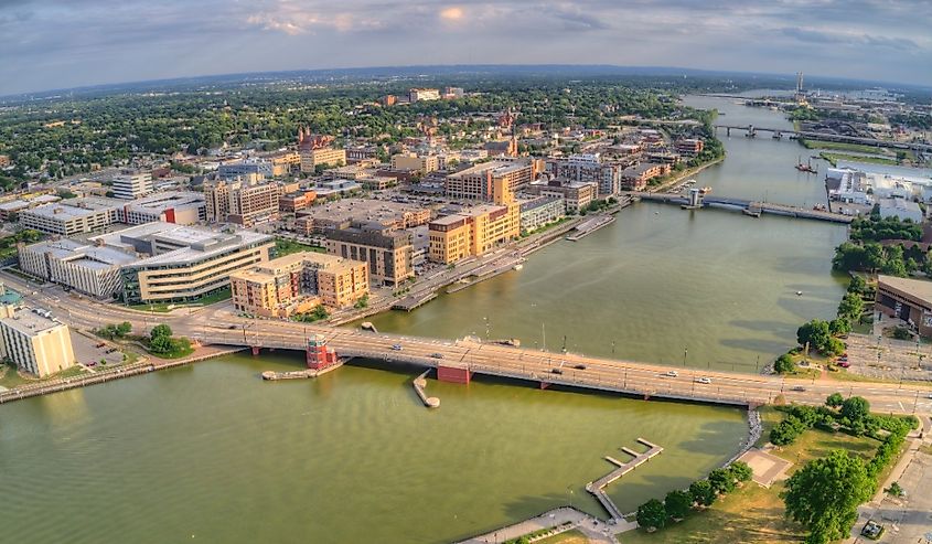 Green Bay is a Large Town in Northern Wisconsin on Lake Michigan