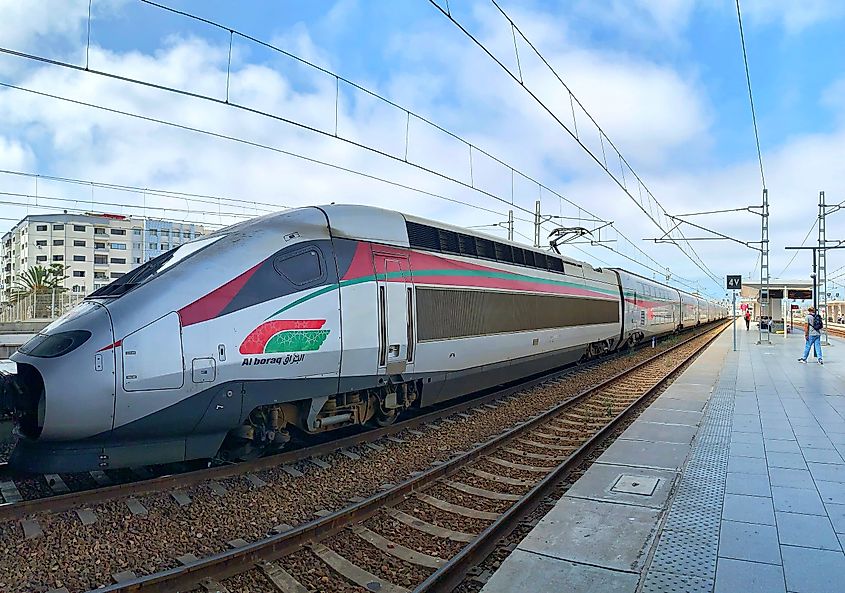 El Hachef Viaduct was built for Morocco's new high speed rail. Editorial credit: YASTAJ / Shutterstock.com