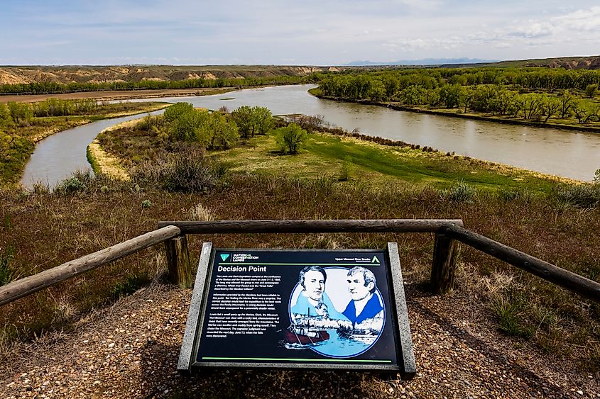  Lewis and Clark's "Decision Point" at confluence of Marias and Missouri River