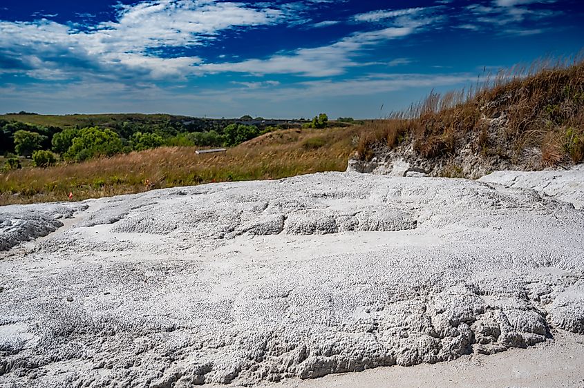 View across the Ashfall Fossil Beds State Historical Park in Antelope County, Nebraska.