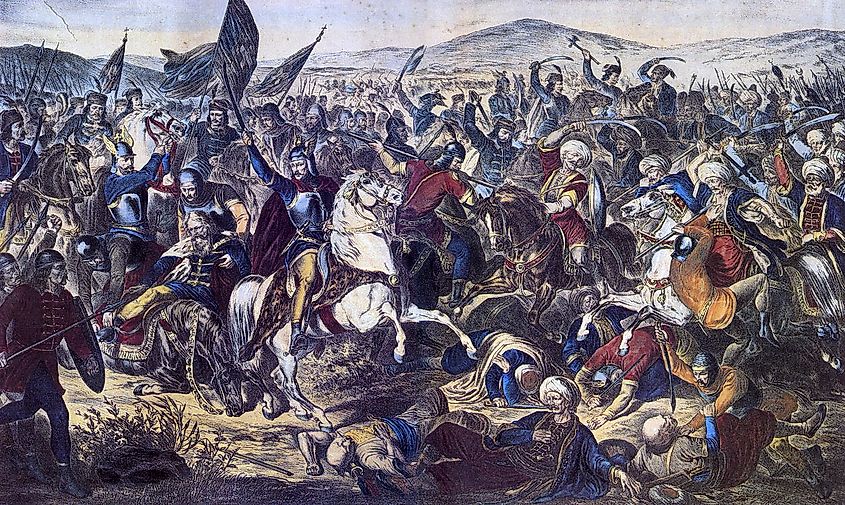 Painting of the Battle of Kosovo