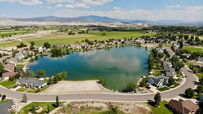 A beautiful lake in Montrose, Colorado