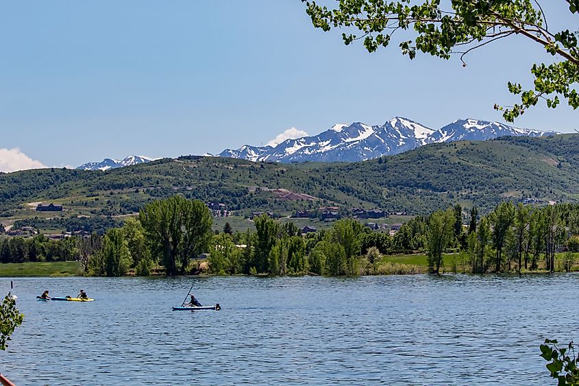 Водохранилище Пайнвью близ Идена, штат Юта