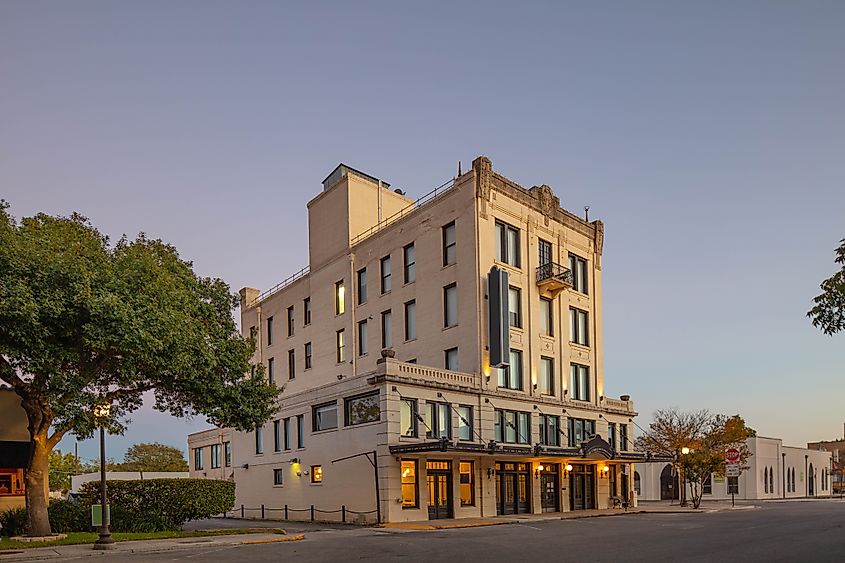 Old Hotel at River St. in Seguin, Texas