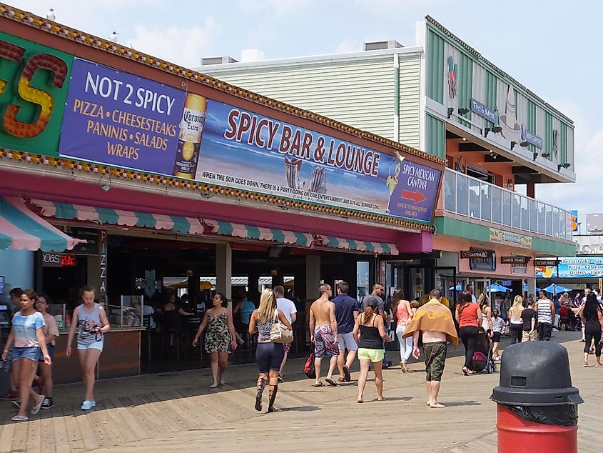 Boardwalk at Seaside Heights at Jersey Shore in New Jersey, via Ritu Manoj Jethani / Shutterstock.com