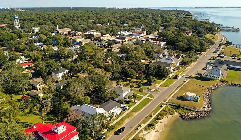 Southport, North Carolina waterfront.