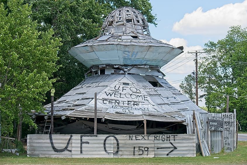 The UFO Welcome Center in Bowman, South Carolina