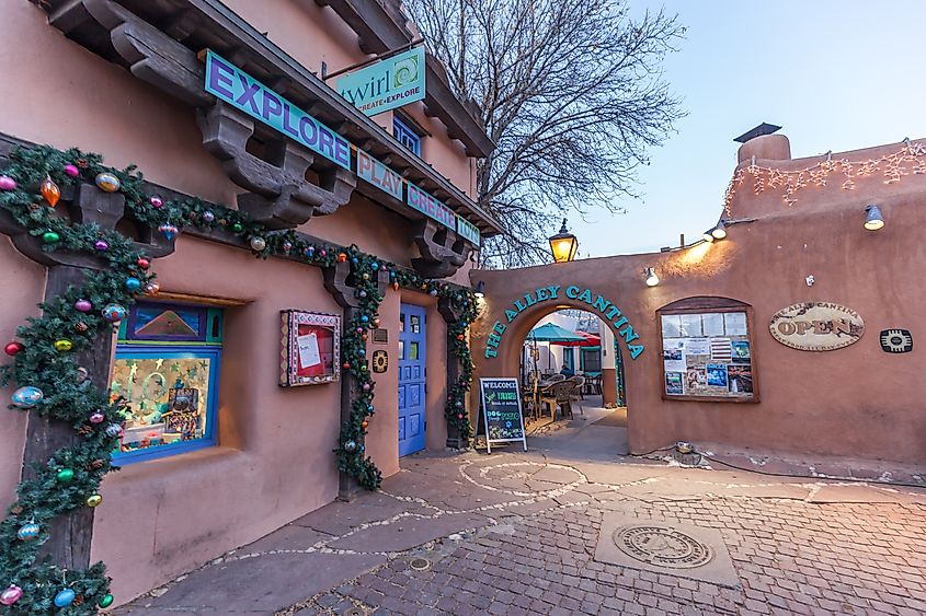 Alley Cantina in Taos, New Mexico.