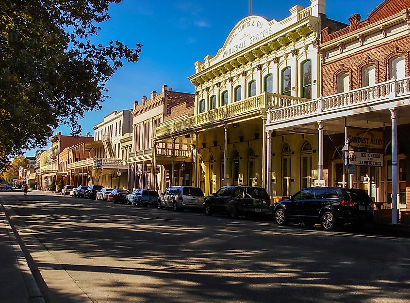 A Tree-Lined Street of the Old Town Sacramento, via Cynthia Liang / Shutterstock.com