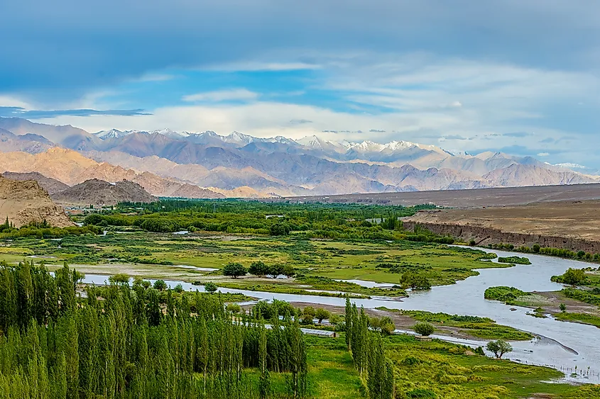 Indus River in the Ladakh Region.