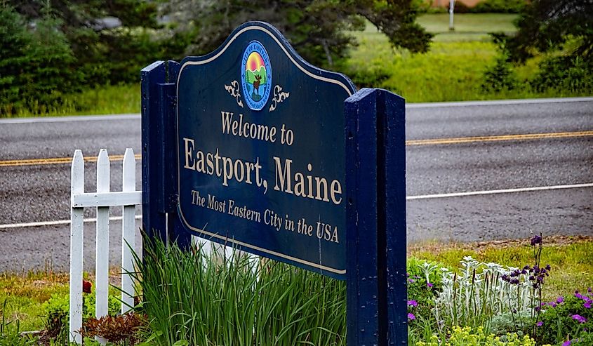 Eastport, Maine sign.