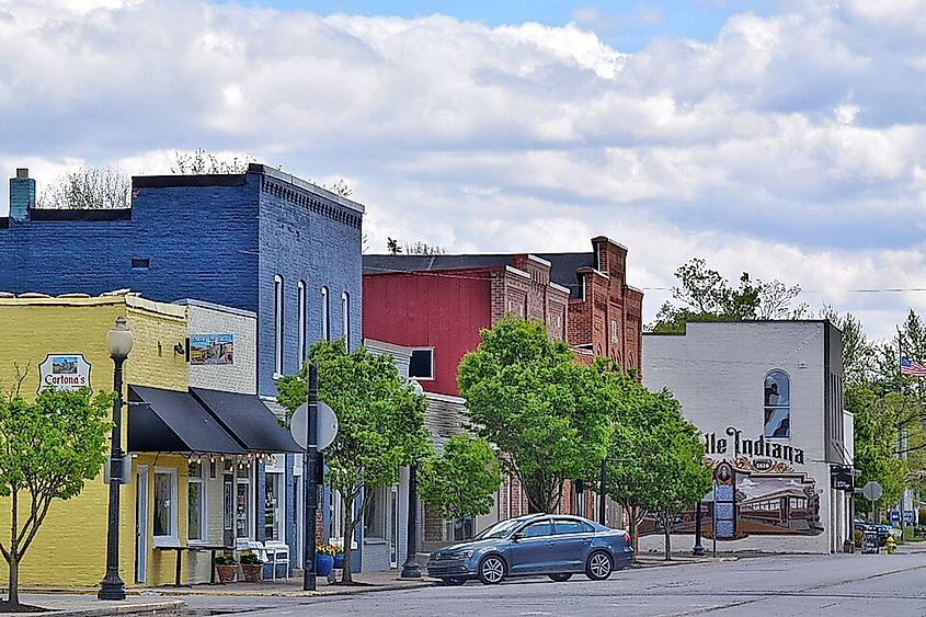 Historic buildings of downtown Fortville, IN