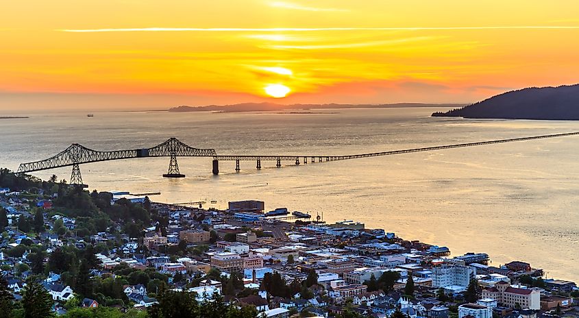 Astoria, Oregon, where the Columbia River meets the Pacific.