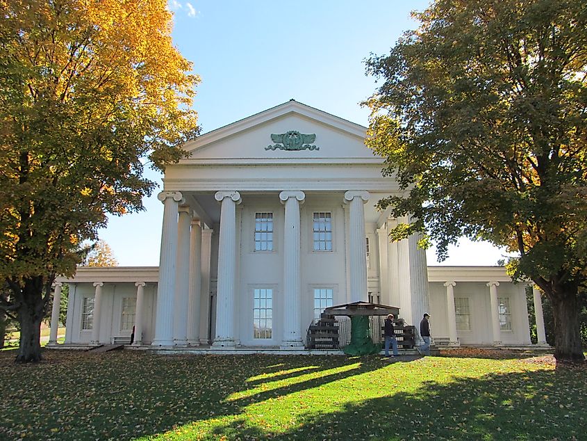 The Electra Havemeyer Webb Memorial Building at the Shelburne Museum in Shelburne, Vermont.