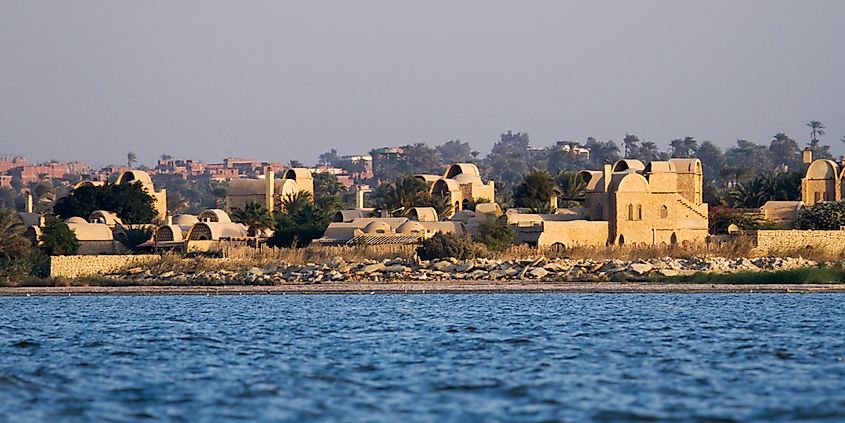 Waterfront view of Faiyum, Egypt