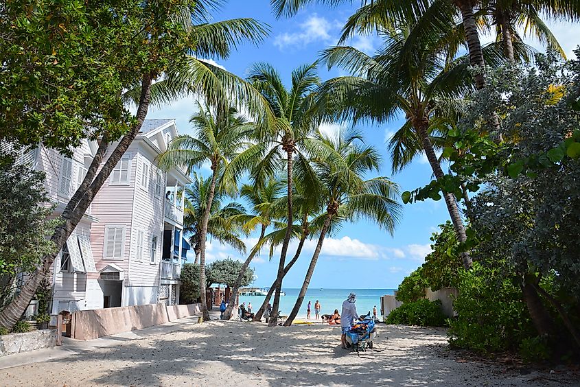 A beautiful beach in Key West, Florida