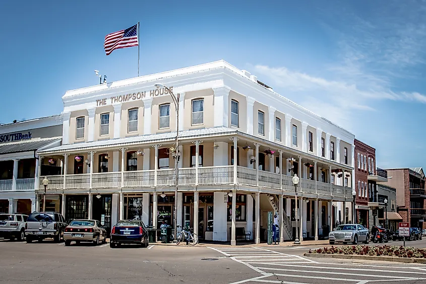Oxford, Mississippi / USA. The Thompson House in Oxford, Mississippi.