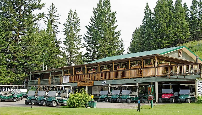 Golf club in Blairmore, Alberta