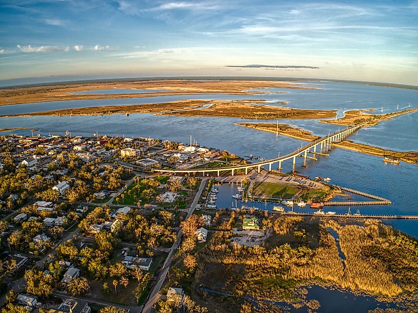 The beautiful coastal town of Apalachicola, Florida