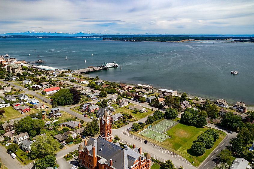 Aerial view of Port Townsend, Washington