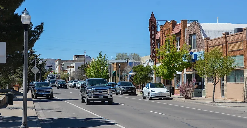 Street view of Alpine, Texas.