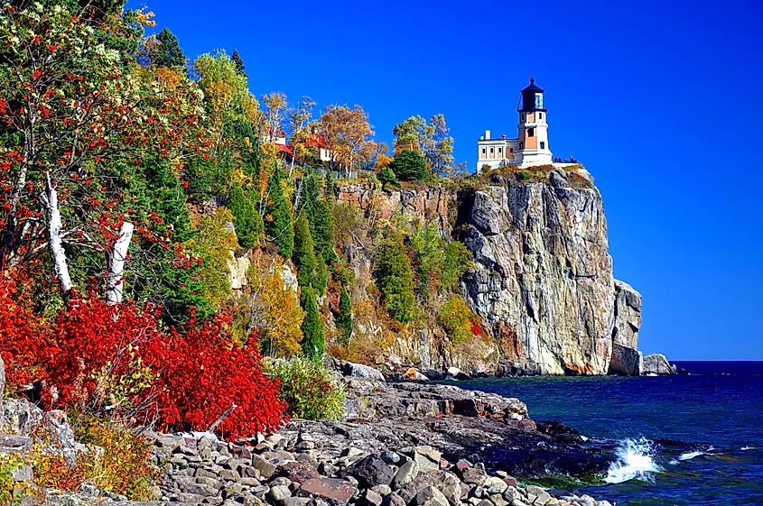 Split Rock Lighthouse State Park near Duluth, Minnesota.
