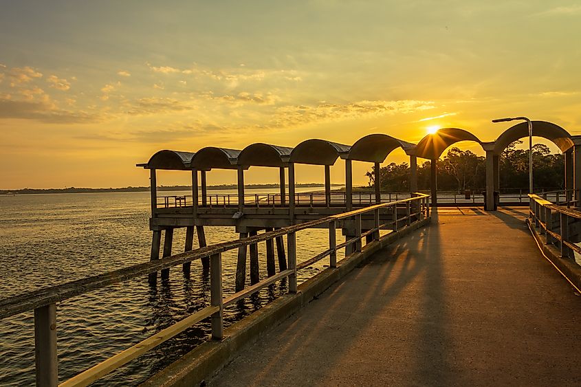 Jekyll Island, Georgia, Pier Sunrise.