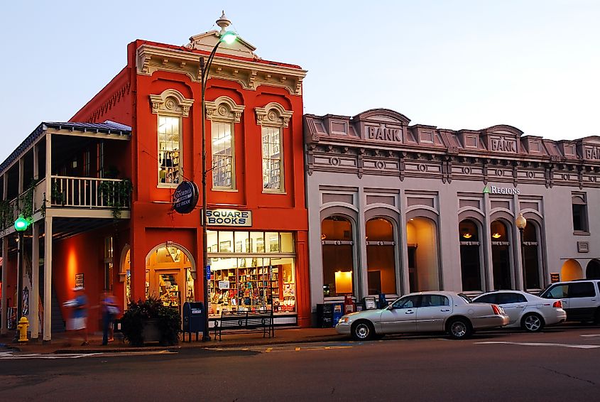 Square Books at the Courthouse Square in Oxford, Mississippi.