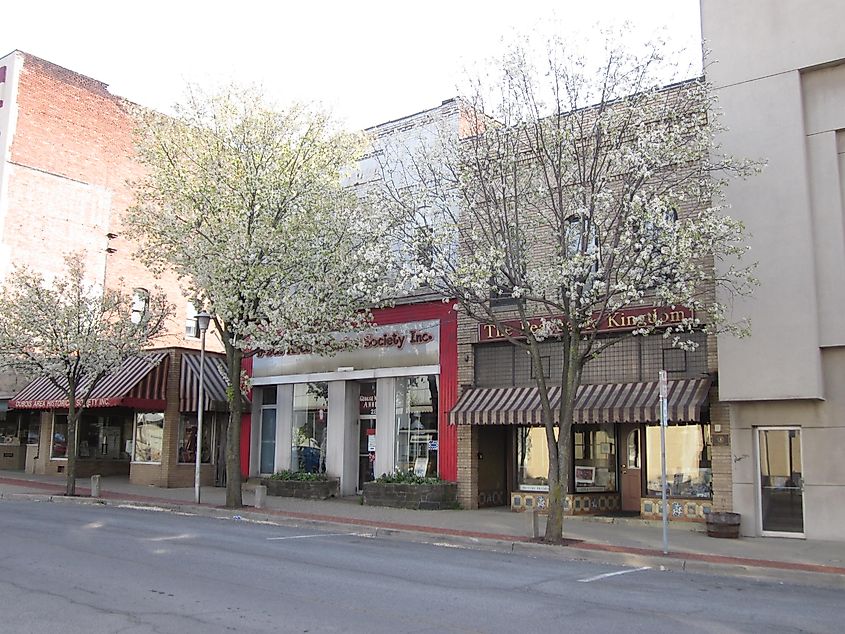 View of downtown DuBois in Pennsylvania.