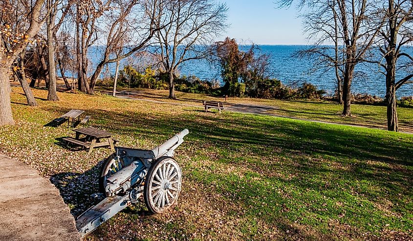 A Beautiful Fall Day at Fort Howard Park, Edgemere, Maryland