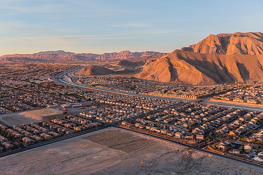 Early morning view of northwest Las Vegas.