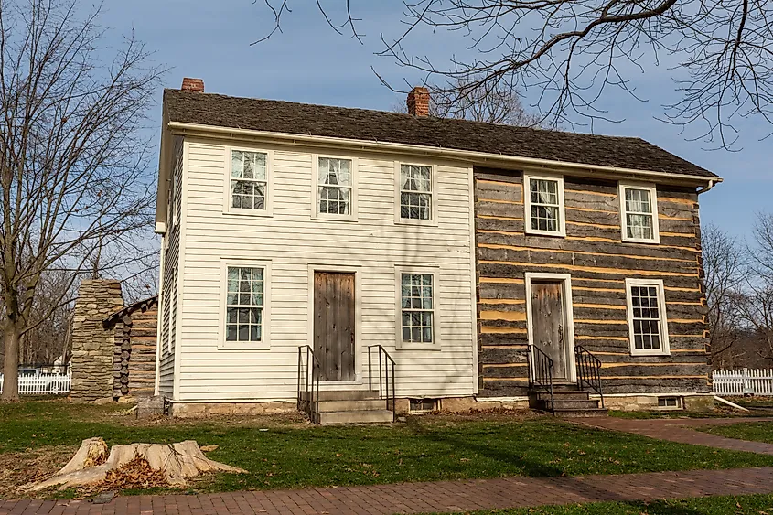The restored family homestead of Joseph and Emma Smith, Founders of The Church of Jesus Christ of Latter Day Saints. Nauvoo, Illinois. Editorial credit: Nicola Patterson / Shutterstock.com