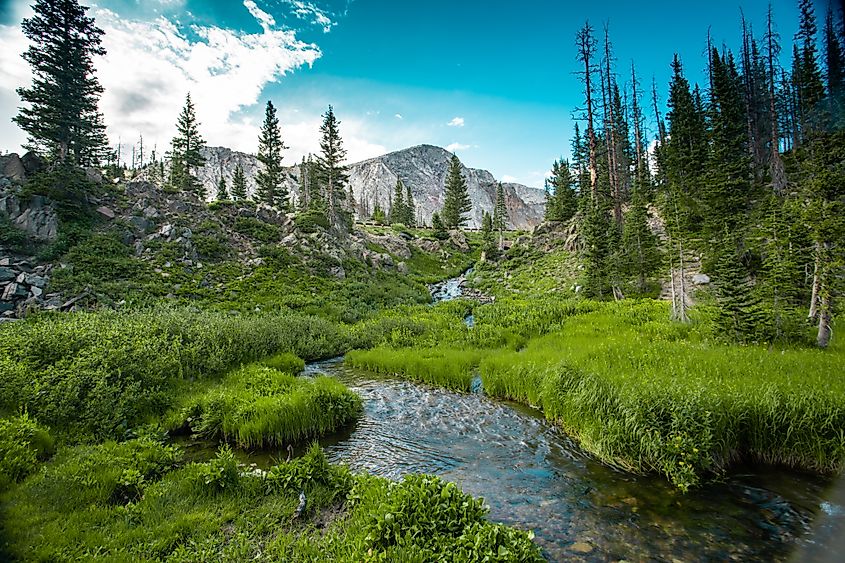 Beautiful landscape near Medicine Bow, Wyoming.