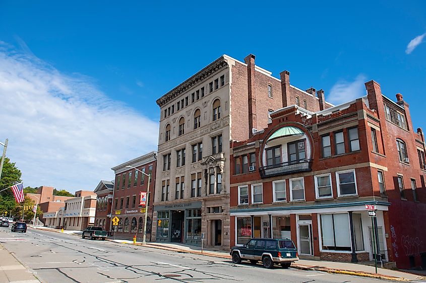 Fitchburg Historical Society building at Upper Common in downtown Fitchburg, Massachusetts, USA. Editorial credit: Wangkun Jia / Shutterstock.com