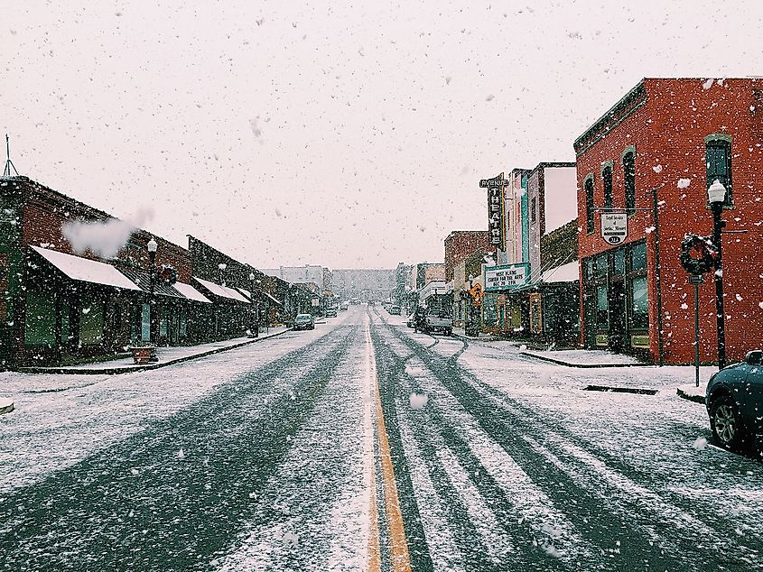 West Plains on a wintery day