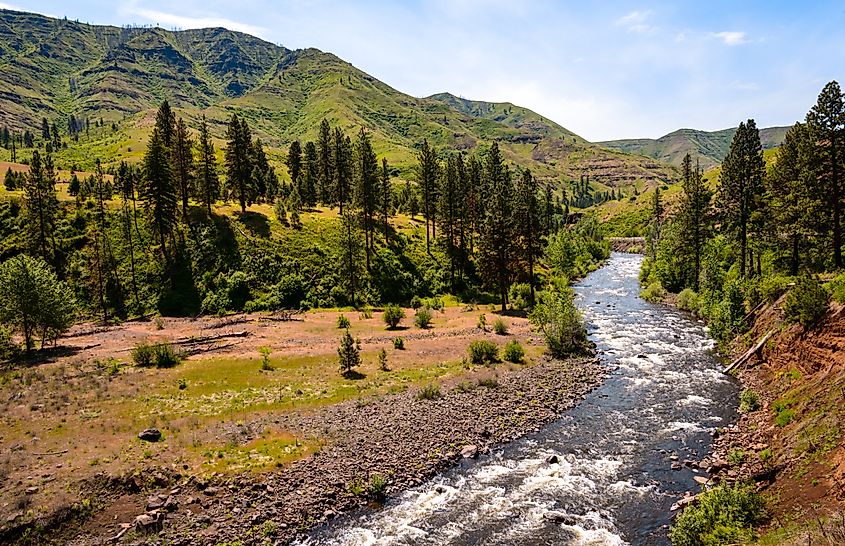 Scenic view of Hells Canyon National Recreation Area