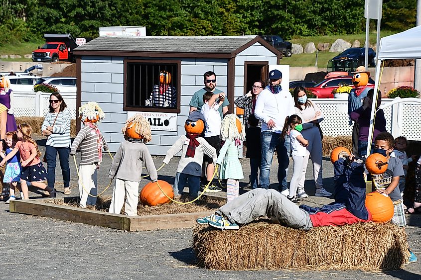 Pumpkintown in East Hampton, Connecticut.