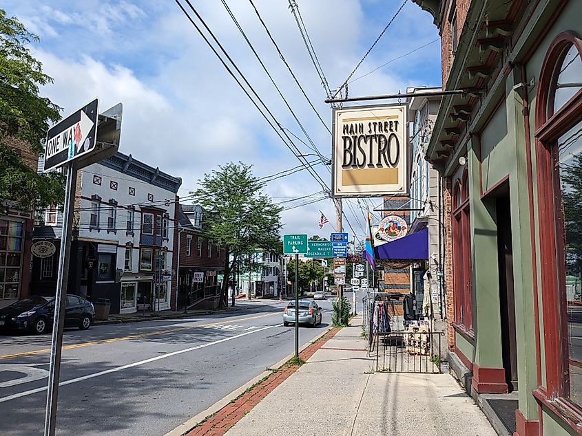 Main Street in New Paltz, New York