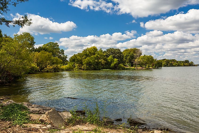 Scenic view of Lake Tawakoni in Texas.