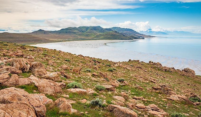 Antelope Island State Park, Largest Island in the Great Salt Lake, Utah.