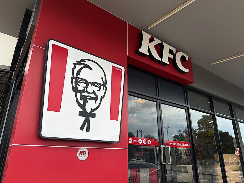 KFC restaurant. Editorial credit: onapalmtree / Shutterstock.com