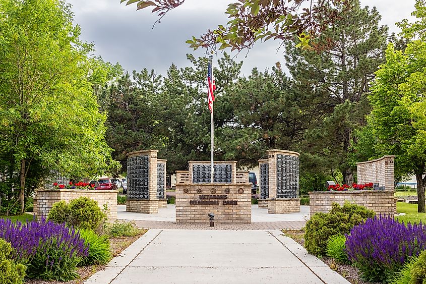 Veterans War Memorial in Cut Bank, Montana