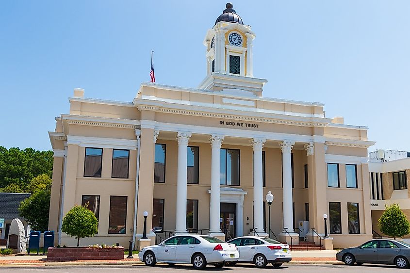 The Davie County courthouse in Mocksville, North Carolina.