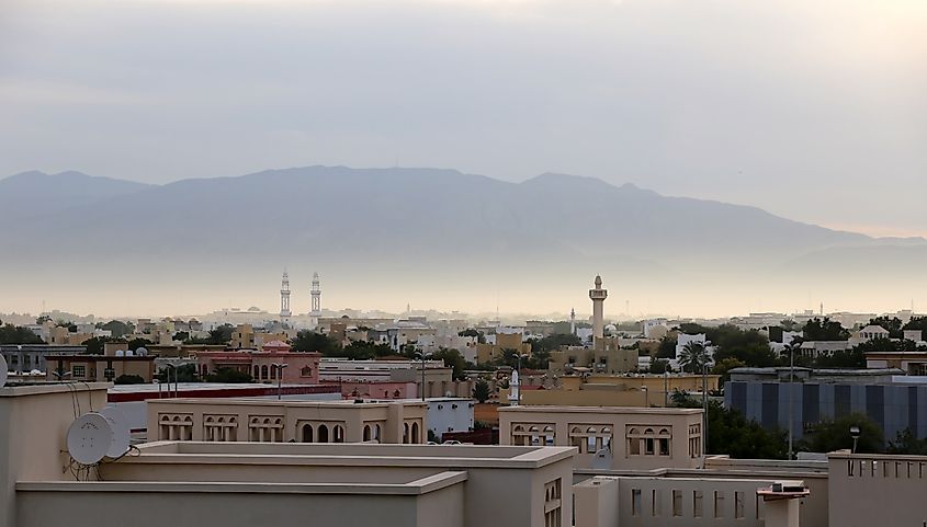 View of Ras Al Khaimah, United Arab Emirates.