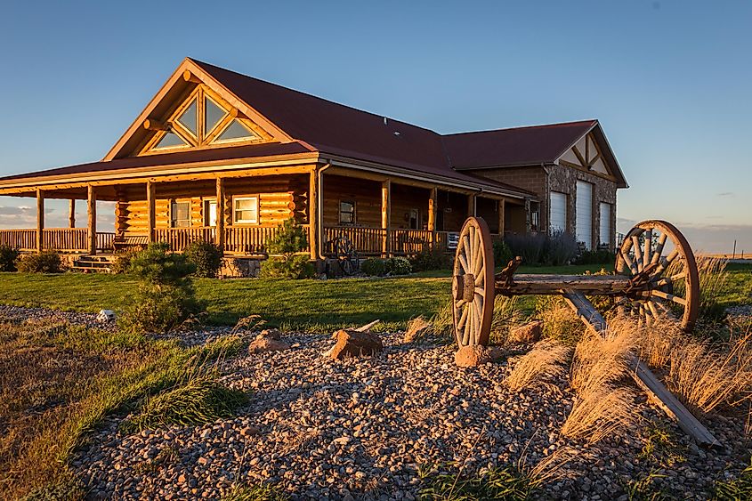 Scenic ranch in Laramie, Wyoming.