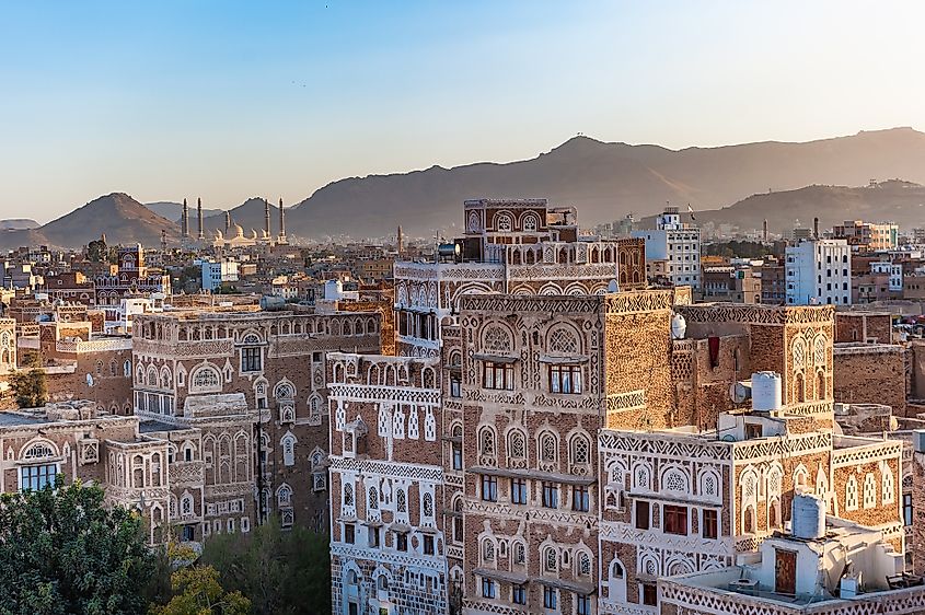 A panoramic view of Sanaa, the capital of Yemen