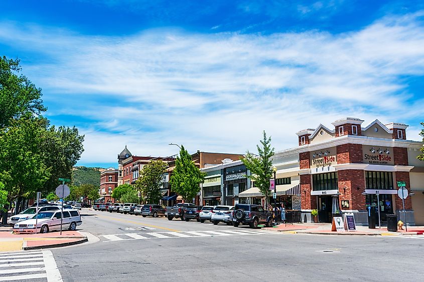 Downtown Paso Robles, California.