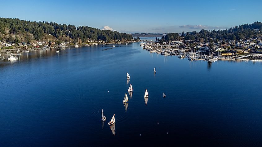 Beautiful Day in Gig Harbor, Washington.