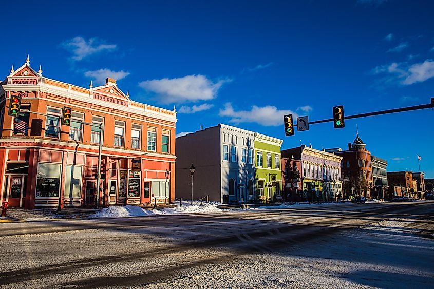 The main street in Leadville, Colorado.