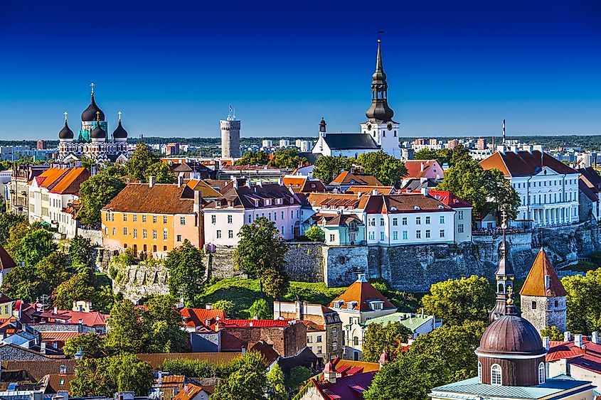 A view of Tallinn, the capital of Estonia.